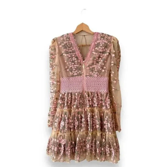 Bronx and Banco Megan Mini Dress in Rose Pink Medium (6 US) Women’s - Picture 9 of 12